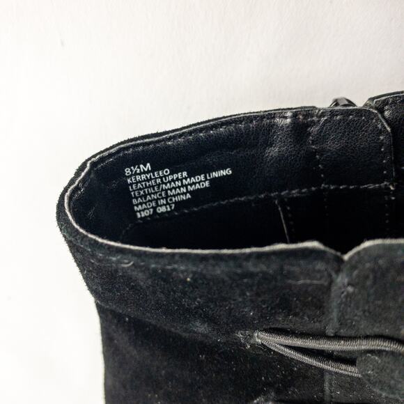 Nine West KerryLeeo Black Suede Button Ankle Booties Boots Womens 8.5 - Picture 16 of 16